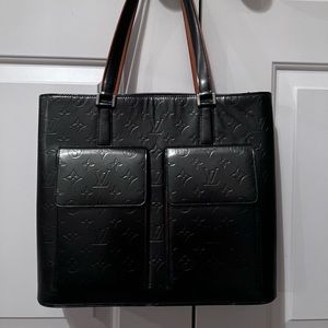 Louis Vuitton Mat Wilwood monogram vernis black patent leather tote